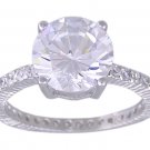 CUBIC ZIRCONIA STERLING SILVER RING SIZE 5 6 8 9 & 10
