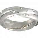 CUBIC ZIRCONIA CZ ROLLING RING SIZE 5 6 7 8 9 10 or 11