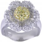 YELLOW CUBIC ZIRCONIA CZ RING SIZE 5 6 or 7 JEWELRY