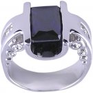 PURPLE CUBIC ZIRCONIA CZ RING SIZE 5 7 8 or 10 JEWELRY