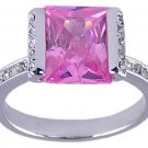 PINK CUBIC ZIRCONIA CZ RING SIZE 7 8 or 10 JEWELRY