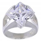 CUBIC ZIRCONIA CZ .925 STERLING SILVER RING SIZE 6 or 7