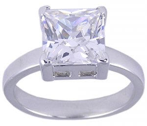 CLEAR CUBIC ZIRCONIA CZ RING SIZE 5 6 7 8 or 10 JEWELRY