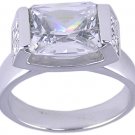 CLEAR CUBIC ZIRCONIA CZ RING SIZE 5 7 or 8 JEWELRY