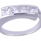 CLEAR CUBIC ZIRCONIA CZ SOLITAIRE RING SIZE 6 7 or 8