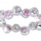 PINK CUBIC ZIRCONIA CZ RING SIZE 6 or 7 JEWELRY