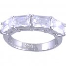 CUBIC ZIRCONIA CZ STERLING SILVER RING SIZE 6 7 or 8