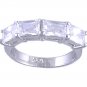 CUBIC ZIRCONIA CZ STERLING SILVER RING SIZE 6 7 or 8