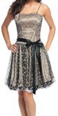 Black Victorian Lace Cocktail or Special Occasion Dress Medium