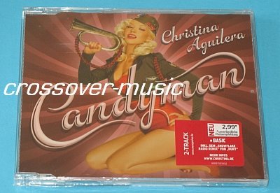CHRISTINA AGUILERA Candyman GERMAN 2-TRCK CD Hurt REMIX