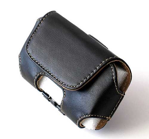iPhone ipod Touch Leather wallet Case with Belt Clip (Black)
