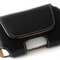 iPhone ipod Touch Leather wallet Case with Belt Clip (Black)