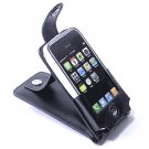 iPhone ipod Touch Leather Case Skin with Belt Clip (Black)