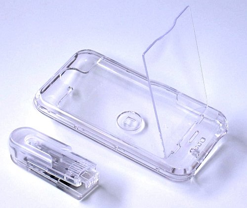 iphone Hard Crystal Clear Case with Cover (Clear) + Belt Clip