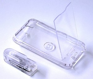 iphone Hard Crystal Clear Case with Cover (Clear) + Belt Clip