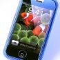 Iphone ipod Touch  Hard Crystal Clear Case (Blue) + Belt Clip