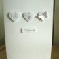 Handmade Christening Card - Three hearts and butterfly