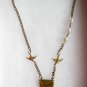 Handmade Necklace - Swallows with Envelope containing 'I Love You' Note!