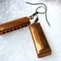 Handmade Vintage Harmonica Earrings