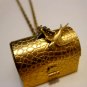 Handmade Necklace - Suitcase & Swallow