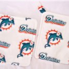 "Miami Dolphins - White" Potholder Set
