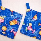 "Cocktails" Potholder Set