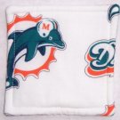"Miami Dolphins - White" Coaster Set of 4