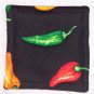 "Peppers - Black" Coaster Set of 4