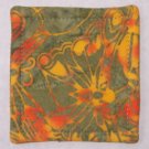 "Sage / Orange" Coaster Set of 4