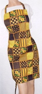 "Sunflowers / Black" Apron