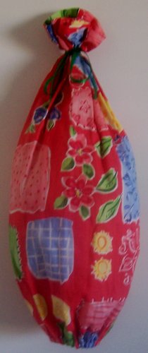 "Abstract Red " Grocery Bag Holder