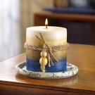 Blue Earth Tone Candle