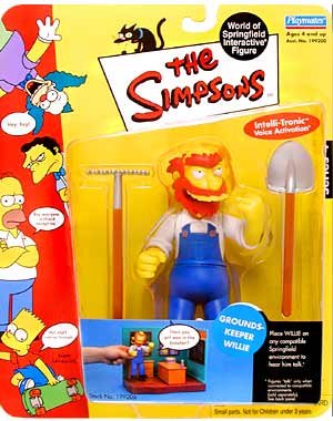 Groundskeeper Willie Series 4 WOS Playmates Action Figure World of Springfield Funny