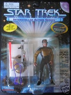 Star Trek TNG Next Generation Geordi LaForge Interstellar Playmates Action Figure Mint New