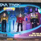 Star Trek TNG Next Generation 1701 Rare Figures Set Picard Yar Barclay Playmates Action Figure New