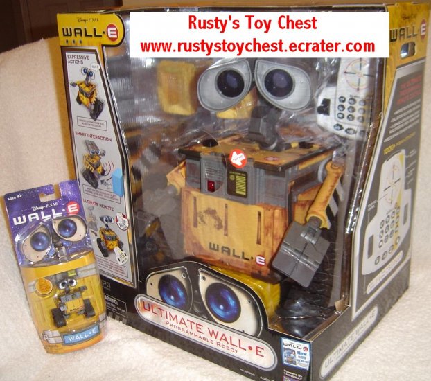 Ultimate Wall E Robot Disney Pixar Walle In Hand Hot Toy