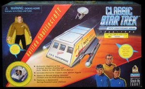 Classic Vintage Star Trek 30th SHUTTLCRAFT GALILEO w/ Captain Kirk Action Figure Playmates