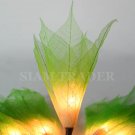 GREEN REAL LEAF FLOWER PARTY / CHRISTMAS STRING LIGHTS