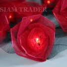 35 Bulb Red Rose Flower Party / Christmas String Lights