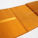 Wedding Invitation Box - Folio - 100% Thai Silk - Gold - Folio