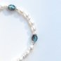Freshwater Pearl Handmade Artisan Bracelet Stunning Northern Lights Aqua Blue Green Accents