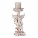 GUARDIAN ANGEL CANDLEHOLDER WITH CHILDREN