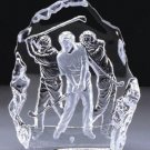 Crystal Golfer Sculpture