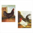 Canvas Rooster Print Set