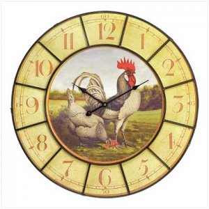 Oversized Rooster Clock