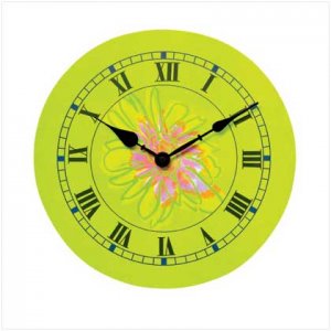 Abstract Flower Clock