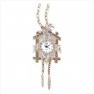 Gold Cuckoo Clock Pendant Watch
