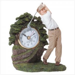 Swinging Golfer Clock