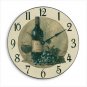 Wood Wine Theme Wall Clock
