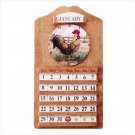 Rooster Clock and Perpetual Calendar